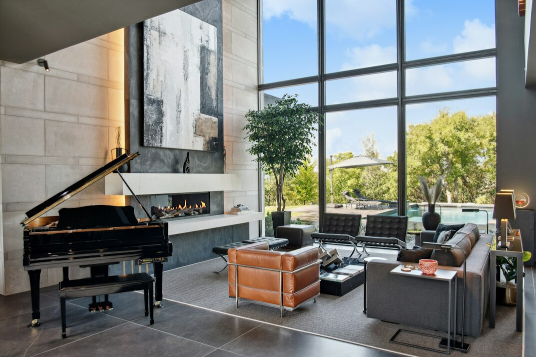 luxury celebrity living room